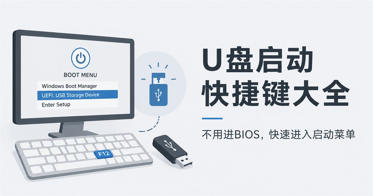 U盘启动快捷键大全